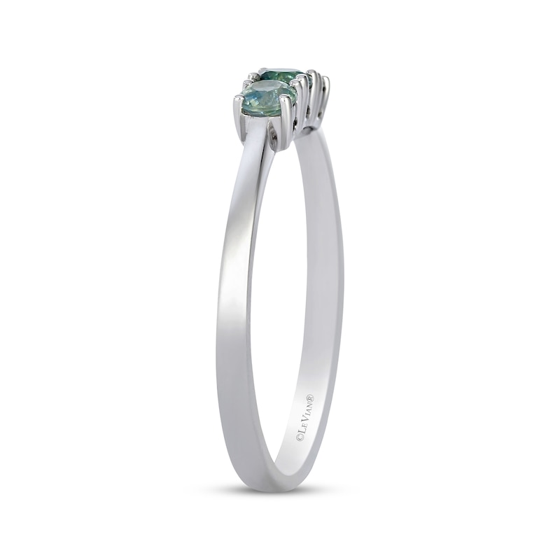 Main Image 2 of Le Vian Montana Sapphire Ombré Three-Stone Ring 14K Vanilla Gold