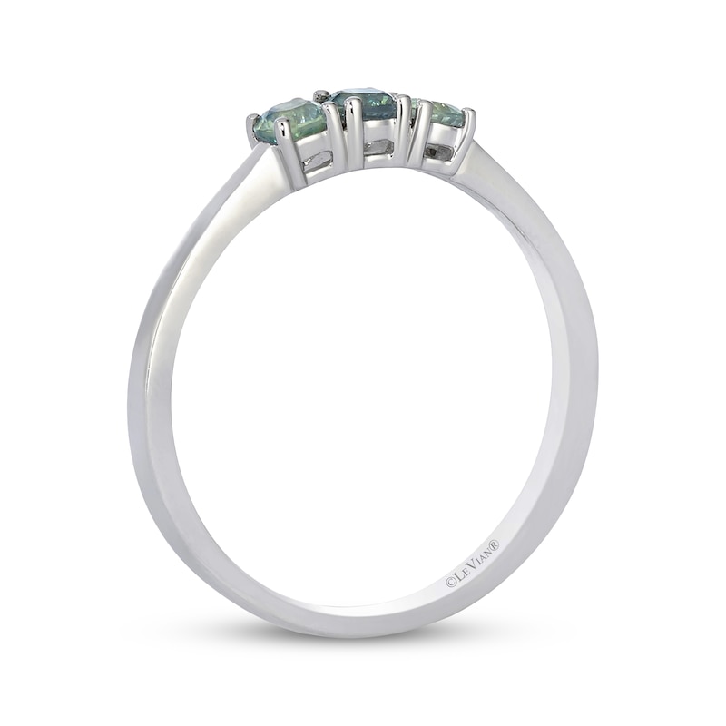 Main Image 3 of Le Vian Montana Sapphire Ombré Three-Stone Ring 14K Vanilla Gold