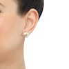 Thumbnail Image 4 of Seashell Stud Earrings 14K Yellow Gold