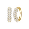 Thumbnail Image 1 of KAY Lab-Grown Diamonds Three-Row Hoop Earrings 2 ct tw 10K Yellow Gold
