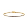 Thumbnail Image 1 of Le Vian Desert Diamonds Chocolate Ombré Tennis Bracelet 1-1/2 ct tw 14K Honey Gold 7"