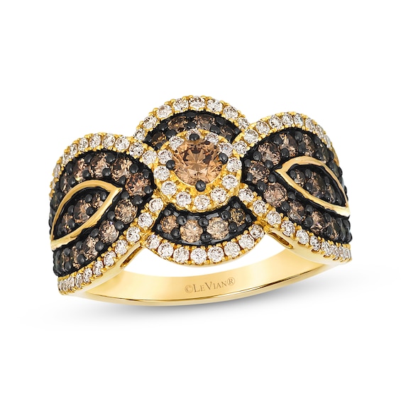 Le Vian Vault Diamond Ring 1-5/8 ct tw 14K Honey Gold