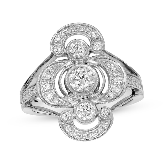 Le Vian Vault Vanilla Diamond Vintage-Inspired Ring 7/8 ct tw 14K Vanilla Gold