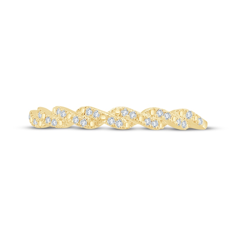 Main Image 3 of Now + Forever Diamond Twist Anniversary Ring 1/20 ct tw 10K Yellow Gold