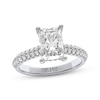 Thumbnail Image 1 of THE LEO Legacy Lab-Grown Diamond Radiant-Cut Hidden Halo Engagement Ring 2-1/2 ct tw 14K White Gold