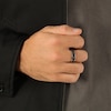Thumbnail Image 6 of Twelve Crowns Men's Natural Black Spinel Segment Ring Sterling Silver with Black Rhodium Plate