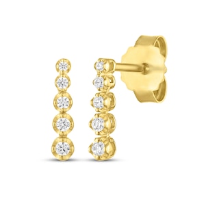 Rocksbox The Daphne Lab-Grown Diamond Graduated Drop Earrings 1/10 ct tw 24K Yellow Gold Vermeil Sterling Silver