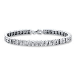 Diamond Bracelet 1/4 ct tw Round-cut Sterling Silver