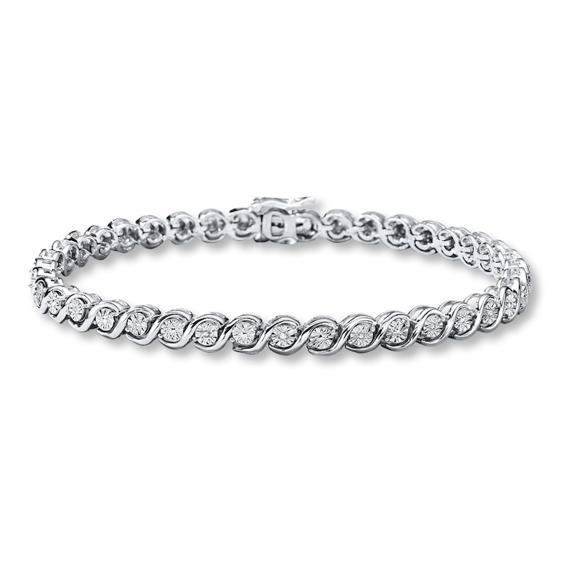 Diamond Bracelet 1/20 ct tw Round-cut Sterling Silver | Kay