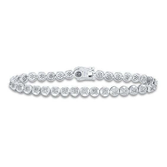 14K White Gold Diamond Tennis Bracelet (2 CTW)