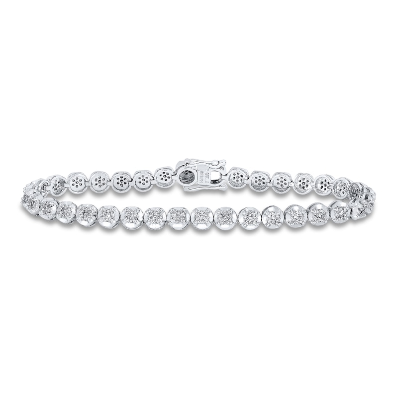 Diamond Tennis Bracelet with Letters/Numbers