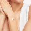 Thumbnail Image 2 of Heart Infinity Bracelet 1/10 ct tw Diamonds Sterling Silver