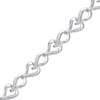 Thumbnail Image 0 of Diamond Heart Bracelet 1/10 ct tw Round-cut Sterling Silver