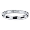 Thumbnail Image 1 of Men's Bracelet 1/10 ct tw Diamonds Stainless Steel