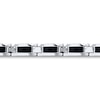 Thumbnail Image 2 of Men's Bracelet 1/10 ct tw Diamonds Stainless Steel