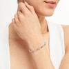 Thumbnail Image 2 of Heart Bracelet 1/15 ct tw Diamonds Sterling Silver & 10K Rose Gold