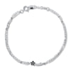 Thumbnail Image 1 of Young Teen Star Bracelet Black/White Diamonds Sterling Silver