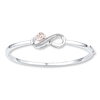 Thumbnail Image 1 of Infinity Bracelet 1/15 ct tw Diamonds Sterling Silver & 10K Rose Gold