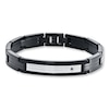 Thumbnail Image 1 of Men's ID Bracelet Diamond Accent Stainless Steel