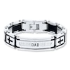 Thumbnail Image 1 of Men's Dad Bracelet 1/10 ct tw Diamonds Stainless Steel