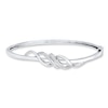 Thumbnail Image 0 of Diamond Bangle Bracelet 1/20 ct tw Round-cut Sterling Silver