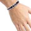 Thumbnail Image 3 of Men's Link Bracelet 1/10 ct tw Diamonds Stainless Steel 8.5"