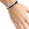 Thumbnail Image 4 of Men's Link Bracelet 1/10 ct tw Diamonds Stainless Steel 8.5&quot;