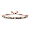 Le Vian Bolo Bracelet 3/4 ct tw Diamonds 14K Strawberry Gold 9.5"