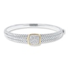 Thumbnail Image 0 of Bangle Bracelet 1/5 ct tw Diamonds Sterling Silver & 10K Yellow Gold
