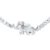 Thumbnail Image 1 of Elephant Bracelet Diamond Accent Sterling Silver 7&quot;