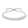 Thumbnail Image 1 of Diamond Bolo Bracelet 1/5 ct tw Round-cut Sterling Silver