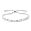 Thumbnail Image 1 of Bolo Bracelet 1/15 ct tw Diamonds Sterling Silver