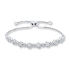 Thumbnail Image 0 of Diamond Bolo Bracelet 1/4 ct tw Round-cut Sterling Silver