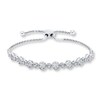 Thumbnail Image 1 of Diamond Bolo Bracelet 1/4 ct tw Round-cut Sterling Silver