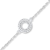 Thumbnail Image 0 of Diamond Circle Anklet 1/20 ct tw Round-cut Sterling Silver
