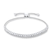 Thumbnail Image 1 of Diamond Bolo Bracelet 1/2 ct tw Round-cut 10K White Gold