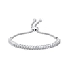 Thumbnail Image 0 of Diamond Bolo Bracelet 1/4 ct tw Round-cut 10K White Gold