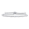 Thumbnail Image 1 of Diamond Bolo Bracelet 3/4 ct tw Round-cut 10K White Gold 9.5&quot;