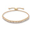 Thumbnail Image 1 of Diamond Bolo Bracelet 1 ct tw Round-cut 14K Yellow Gold 9.5&quot;