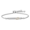 Thumbnail Image 1 of &quot;Be Free&quot; Diamond Wing Bolo Bracelet Sterling Silver & 10K Yellow Gold 9.5&quot;