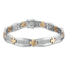 Kays mens gold bracelet Clearance