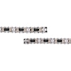 Thumbnail Image 2 of Men's Diamond Bracelet Stainless Steel & Black Carbon Fiber 8.5"