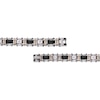 Thumbnail Image 3 of Men's Diamond Bracelet Stainless Steel & Black Carbon Fiber 8.5&quot;
