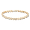 Thumbnail Image 0 of Diamond Bracelet 1/4 ct tw Round-cut 10K Yellow Gold 7.25"