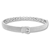 Thumbnail Image 0 of Diamond Buckle Bangle Bracelet 1/10 ct tw Sterling Silver