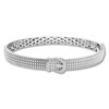 Thumbnail Image 1 of Diamond Buckle Bangle Bracelet 1/10 ct tw Sterling Silver