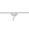 Thumbnail Image 1 of Diamond Fairy Anklet Sterling Silver 9&quot;
