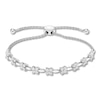 Thumbnail Image 1 of Diamond Bolo Bracelet 1/10 ct tw Round-cut Sterling Silver