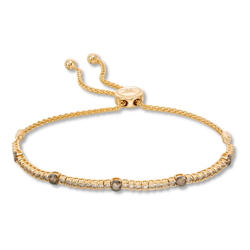 Le Vian Diamond Bolo Bracelet 1-1/5 ct tw 14K Honey Gold