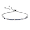Thumbnail Image 1 of Le Vian Sapphire & 3/8 ct tw Diamond Bolo Bracelet 14K Vanilla Gold